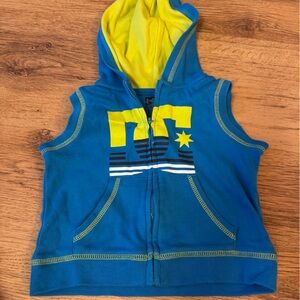 DC Blue and Yellow Graphic Hoodie